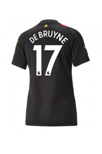 Manchester City Kevin De Bruyne #17 Fotballdrakt Borte Klær Dame 2022-23 Korte ermer